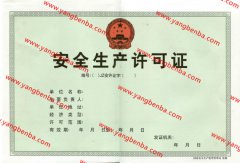 九江市安全生产许可证样本