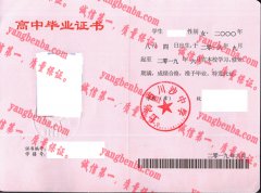 上海市川沙中学毕业证样本