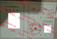 望奎县第一中学毕业证样本